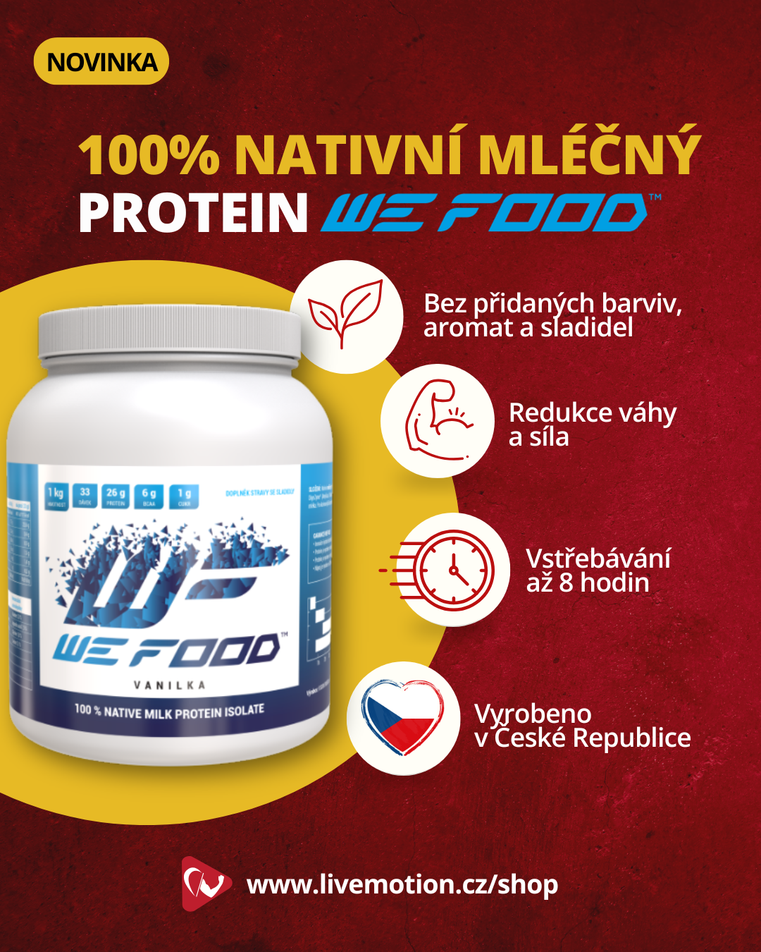 Live Motion – WeFood nativní mléčný protein