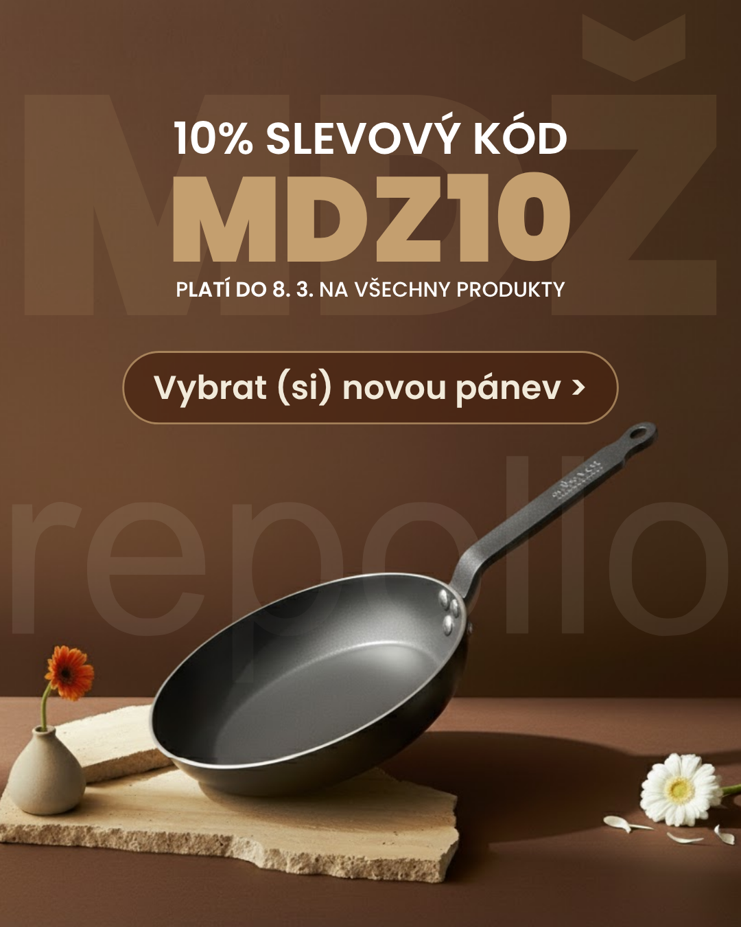 Repollo – slevový kód MDZ10 na pánve